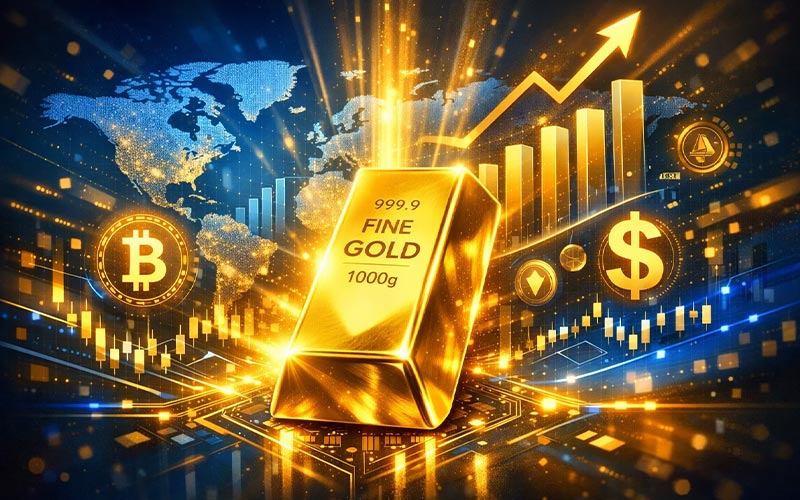 قیمت طلا علاوه بر تاثیرپذیری از قیمت جهانی، به شدت تحت تأثیر نوسانات نرخ ارز قرار دارد