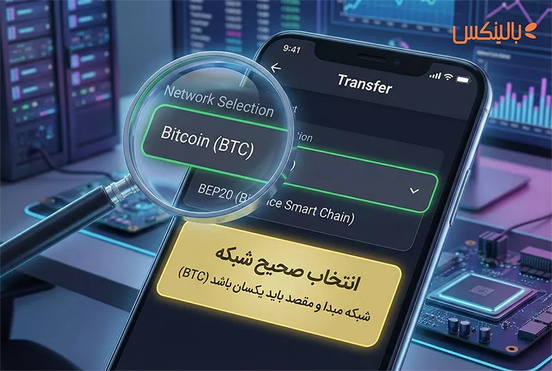 انتخاب صحیح شبکه بیت کوین برای فروش بیت کوین