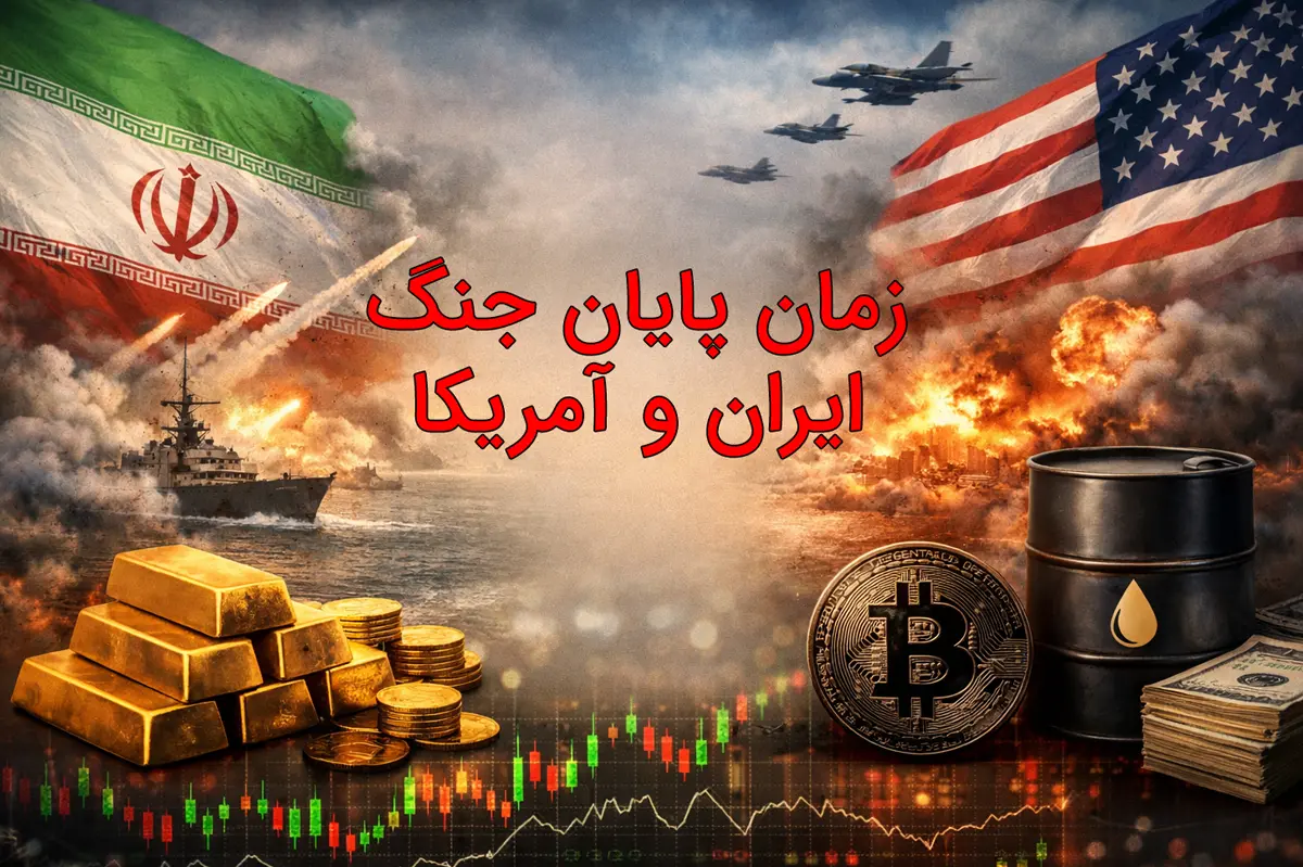 جنگ ایران و آمریکا چه زمانی تمام می‌شود؟ بازارهای مالی پاسخ می‌دهند!